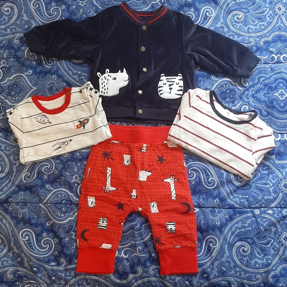 Catimini 9m Boy's Jacket, Shirts, and Pant Set